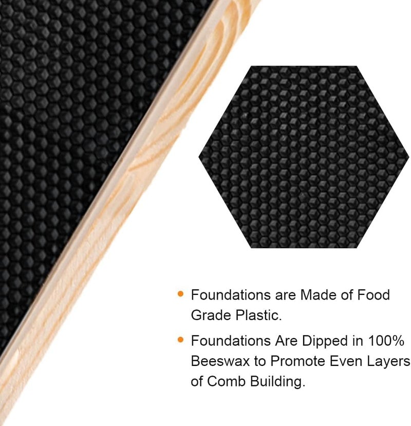 MayBee 8-Frame Beehive Box Langstroth Deep Brood Box Dipped in 100% Beeswax Includes Wooden Frames & Waxed Foundations (Unassembled) - Image 4